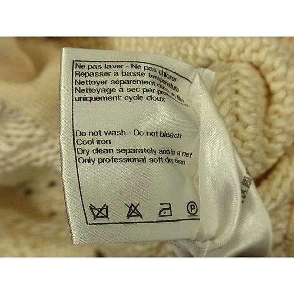 Chanel Silk And Cotton Knit Dress Clothing Size 38 Women's Ivory Fl4109 - Picture 7 of 8